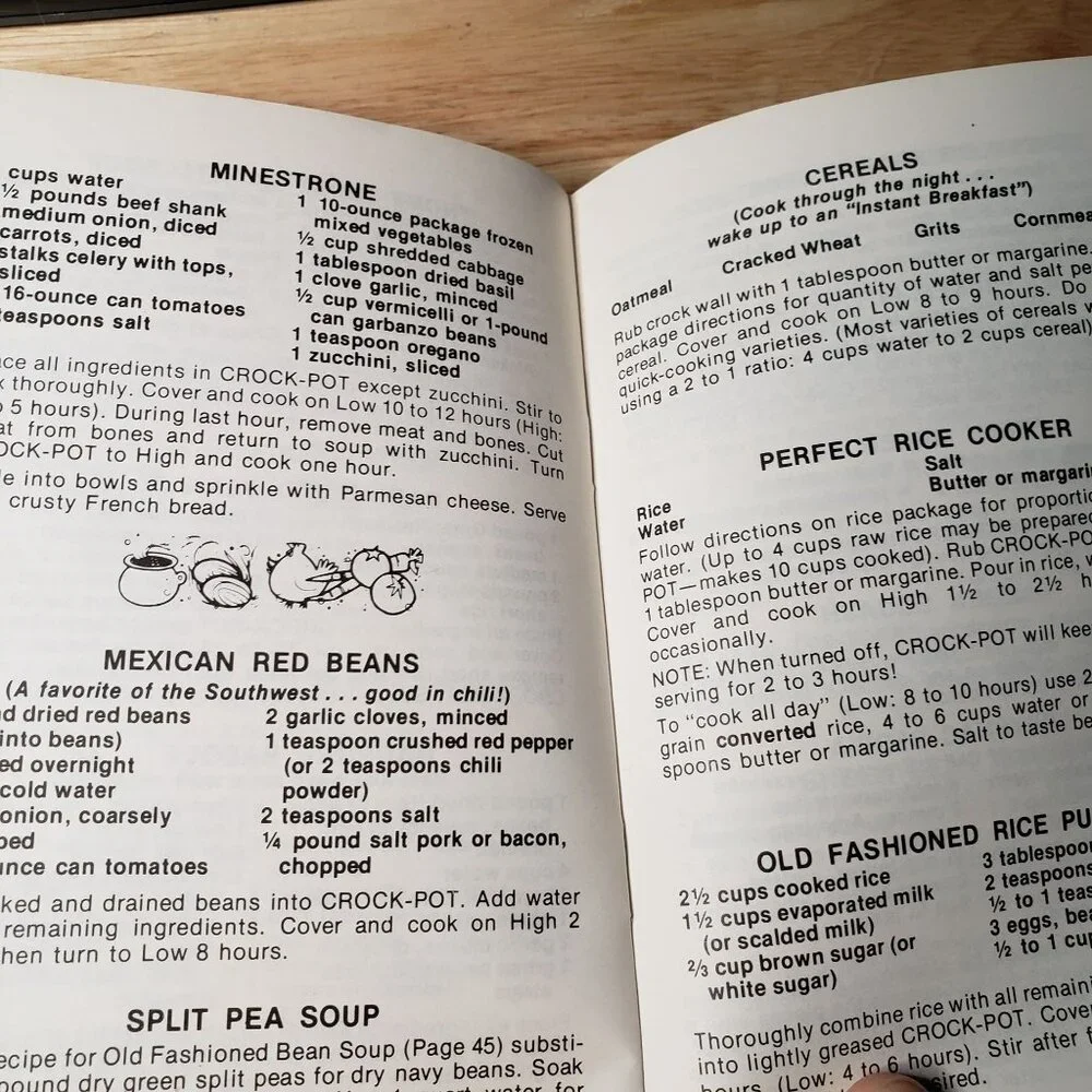 Vintage Rival Crock Pot Original Cookbook Recipes Models 3150-3350 Booklet